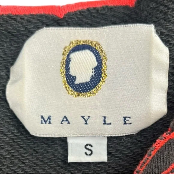 Maison Mayle Florinda Jersey Cotton Embroidered Dress In Size S - Picture 3 of 7